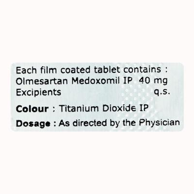 OLMESMART 40mg Tablet 10's - Hypertension-Ang