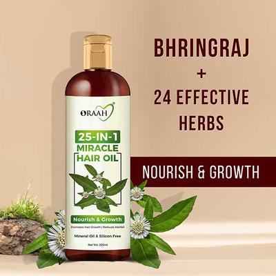 Oraah 25 in 1 Miracle Hair Oil 200 ml - Personal Care (Ayush)