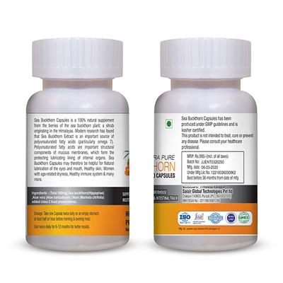 Vringra Ultra Pure Sea Buckthorn Capsules 60's - Health Products