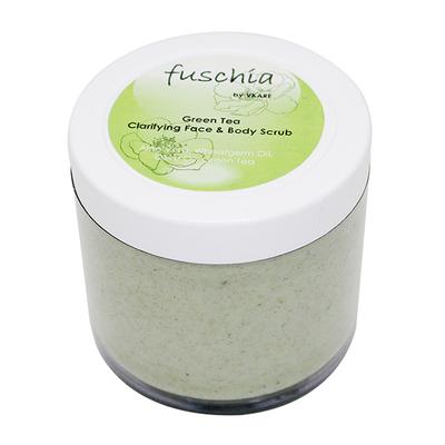 Fuschia Clarifying Face & Body Scrub - Green Tea 100 gm - Face Scrubs