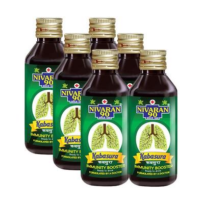 Nivaran 90 Kabasura Syrup (Pack of 6 X 60ml) 1's - Speciality Medicines