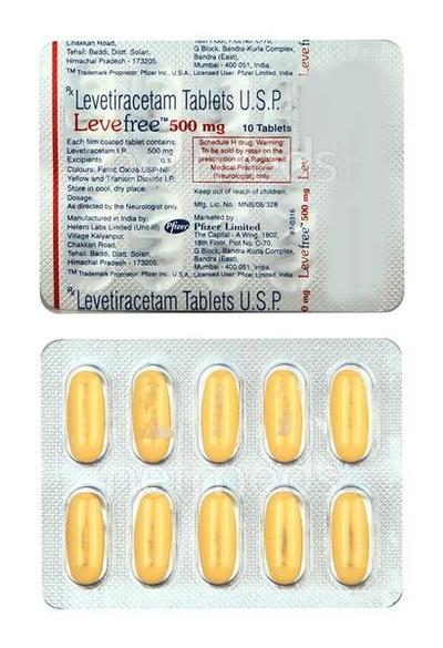 Levefree 500mg Tablet 10'S - Epilepsy/Convulsion-Ant