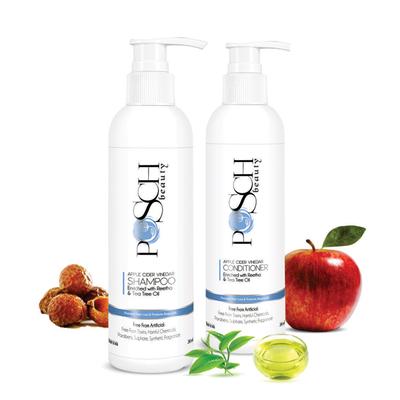Posch Apple Cider Vinegar Shampoo + Conditioner 200 ml - Shampoos