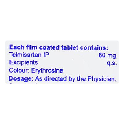 Telmichek 80mg Tablet 10'S - Hypertension-Ang