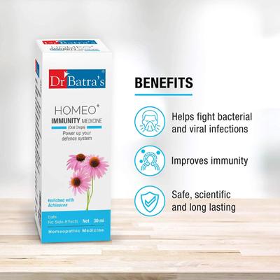 Dr Batra's Homeo+ Immunity Oral Drops (Pack 3 x 30 ml) - Speciality Medicines