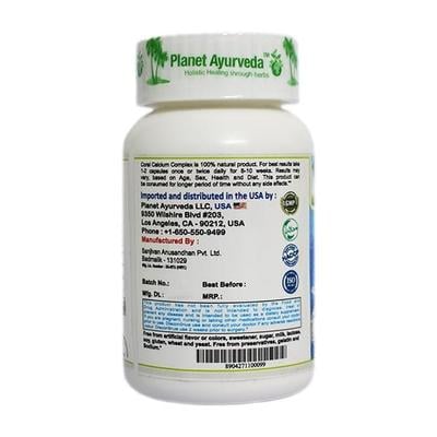 Planet Ayurveda Coral Calcium Complex Capsules 60's - Speciality Medicines
