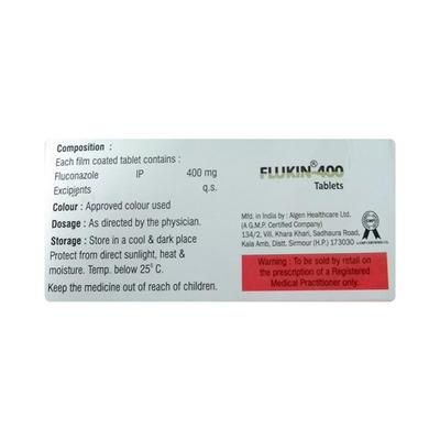 FLUKIN 400 Tablet 3's - Fungal Infections-Anf