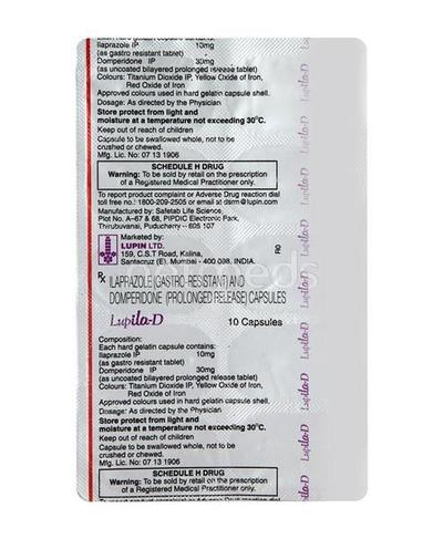 Lupila D Capsule 10'S - Ulcer/Reflux/Flatulence-Aaa