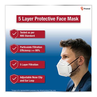 Tri-Activ 5 Layer Protective Face Mask with Ear Loop (Pack of 5) - Face Mask