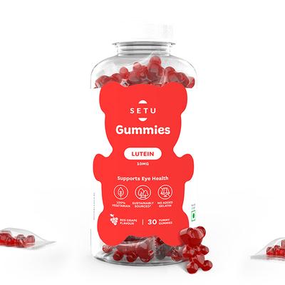 Setu Lutein 10 mg Gummies - Red Grape Flavour 30's - Multi-Vitamins