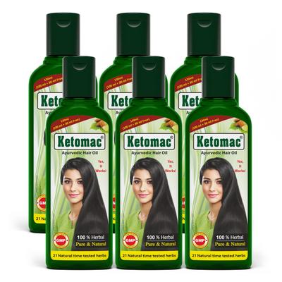 Ketomac Ayurvedic Hair Oil (Pack of 6 X 130 ml) 1's - Hair Oils