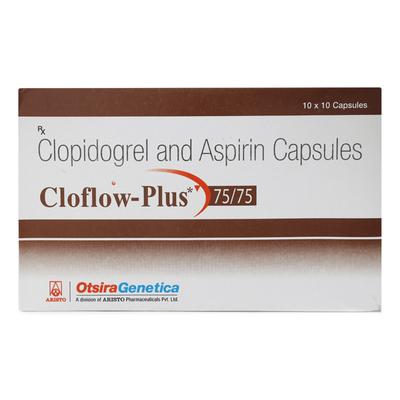 Cloflow Plus 75/75mg Capsule 10'S - Blood Clot-Ant