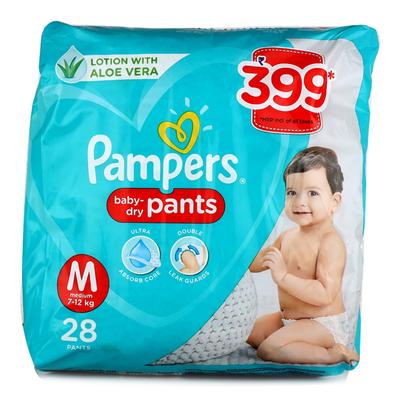 Pampers Baby Dry Pants (M) 28's - Diapers & Wipes