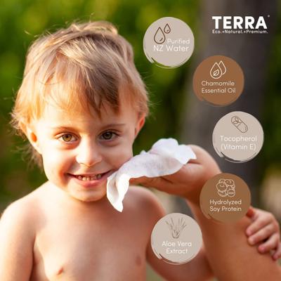 Terra Manuka Honey Baby Wipes 70's - Diapers & Wipes