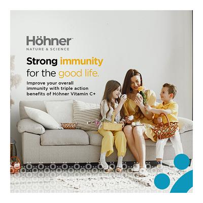 Hohner Vitamin C+ Sugar Free Tablet - Orange Flavour 60's - Vitamin C