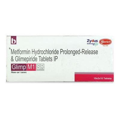 GLIMP M SR 1mg Tablet 10's - Diabetes-Ant