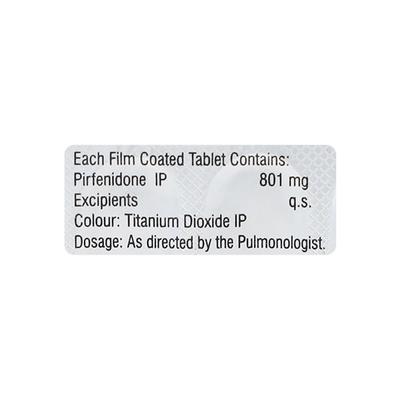 PIRFACT 801 Tablet 10's - Idiopathic Pulmonary Fibrosis