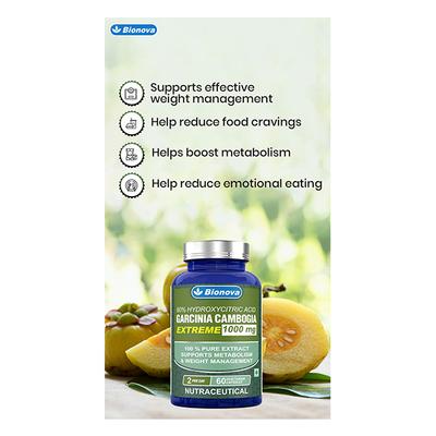 Bionova Garcinia Cambogia Extreme 1000 mg Veg Capsule 60's - Multi-Vitamins
