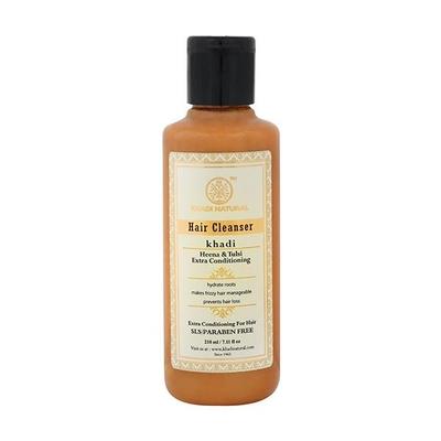 Khadi Natural Hair Cleanser - Henna Tulsi 210 ml - Shampoos