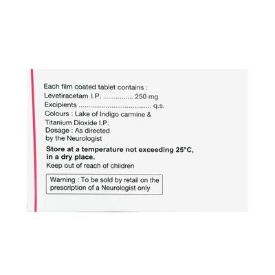 Levilex 250mg Tablet 10'S - Epilepsy/Convulsion-Ant