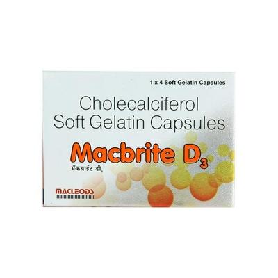 Macbrite D3 Capsule 4'S - Supplements-Vit