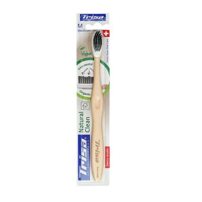 Trisa Natural Clean Medium Toothbrush 1's - Baby Oral Care