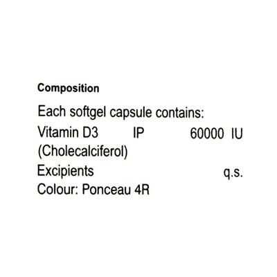 FULLRISE D3 60000iu Capsule 8's - Supplements-Vam