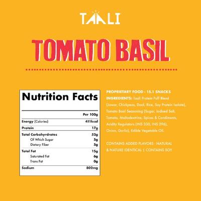 Taali Protein Puffs - Tomato Basil 60 gm - Nutritional Bars