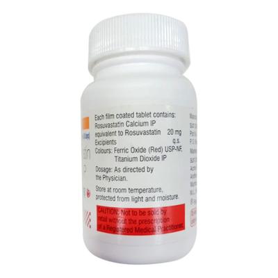 ROSUVAS 20 Tablet 90's - High Cholesterol-Dys