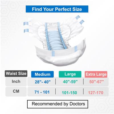 AroKleen Disposable Adult Diaper (M) (72 cm - 102 cm) (Pack of 2 x 10's) 1's - Adult Diapers & Pads