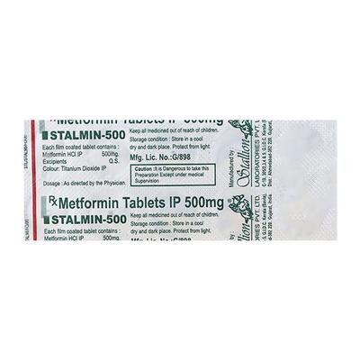 STALMIN 500 Tablet 10's - Diabetes-Ant