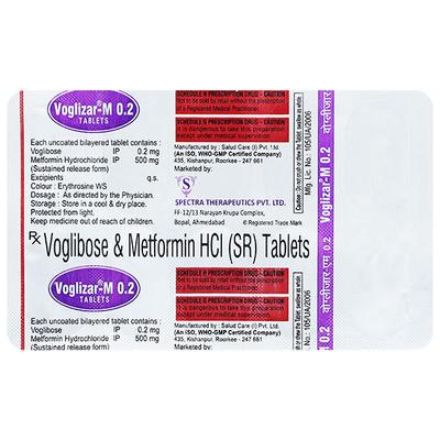 VOGLIZAR M 0.2 Tablet 10's - Diabetes-Ant
