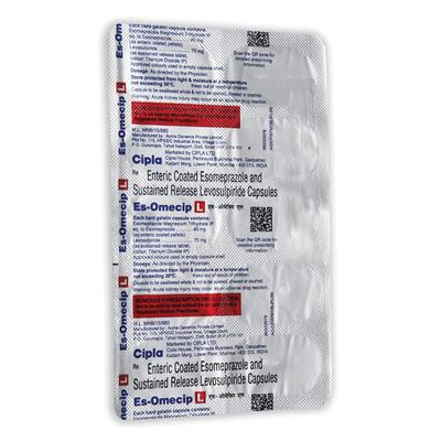 ES OMECIP L Capsule 10's - Ulcer/Reflux/Flatulence-Aaa