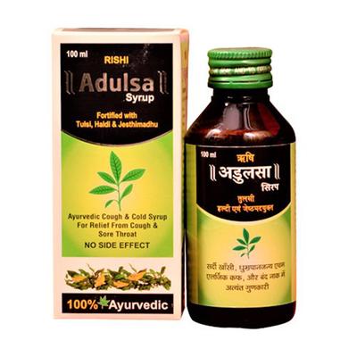 Rishi Adulsa Cough Syrup 100 ml - Cough & Cold (Ayush)