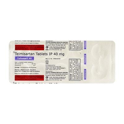TELISMART 40mg Tablet 10's - Hypertension-Ang