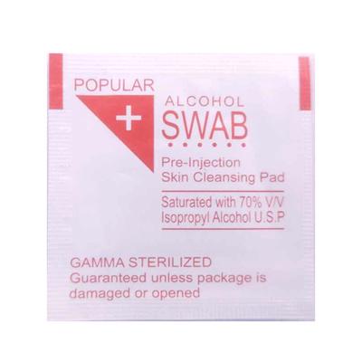 Popular Pre Injection Skin Cleansing Alcohol Swab 100's - Cotton Wool & Swabs