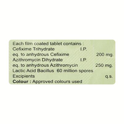CIFGEN AZ LB Tablet 10's - Bacterial Infections-ABC