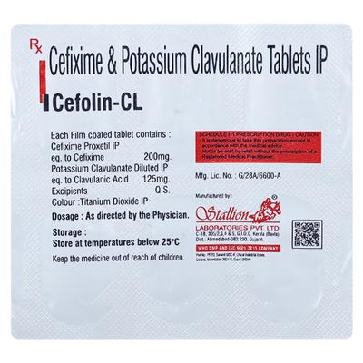 CEFOLIN CL Tablet 6's - Bacterial Infections-Cep