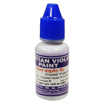 Gentian Crystal Violet Paint IP 0.5% Solution (RK Pharma) 20 ml - Wound Wash