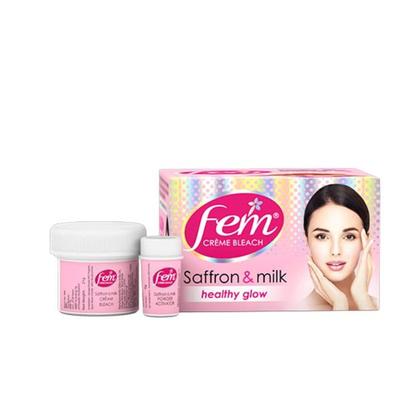 Fem Creme Bleach - Saffron & Milk 24 gm - Face Bleach