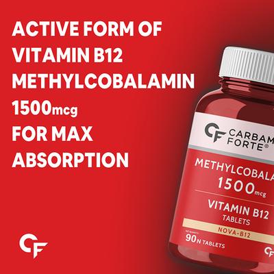CF Nova-B12 Methylcobalamin 1500 mcg Tablet 90's - Multi-Vitamins