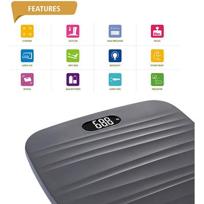 Newnik Personal Digital Weighing Scale - Grey - Weighing Scale