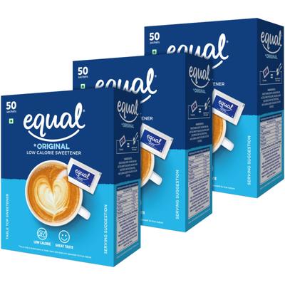 Equal Original Sweetener Sachet (Pack of 3 x 50's) 1's - Sweeteners