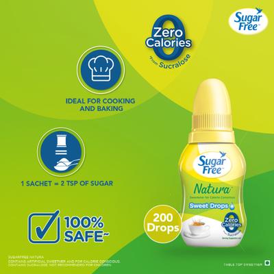 Sugar Free Natura Sweet 200 Drops 10 ml - Sugar Substitute