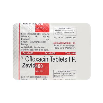 ZEVID 400mg Tablet 10's - Bacterial Infections-Qui