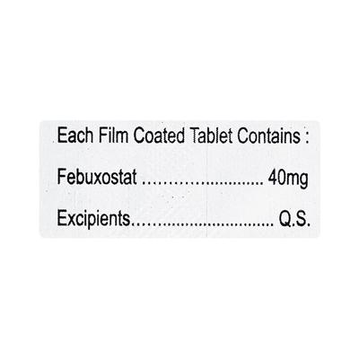 FEBUCARE 40mg Tablet 10's - Gout