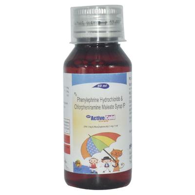 ACTIVE COLD Mixed fruit flavour Syrup 60ml - Cough And Cold-Cou