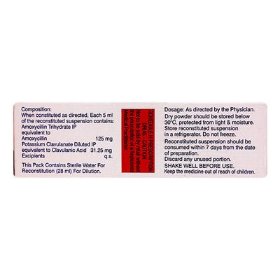 MOXCLAV 156.25mg Syrup 30ml (N) - Bacterial Infections-Pen