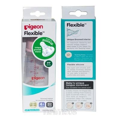 Pigeon Peristaltic Nursing Bottle Kpp Nipple (M) - Pink 240 ml - Feeding & Nursing