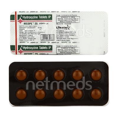 Hicope 25mg Tablet 10'S - Anxiety-Anx